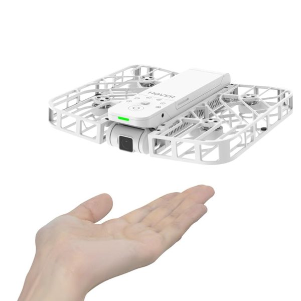 HOVERAir X1 Drone avec Camera, Drone Suivez-Moi avec Contrôle Mains Libres, Mine Drone avec Vidéo HDR, Trajectoires De Vol Intelligentes, Blanc