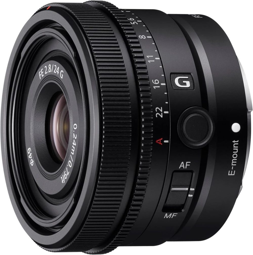 Sony SEL24F28G, Monture E - Objectif Plein Format FE 24mm f/2.8 G Noir