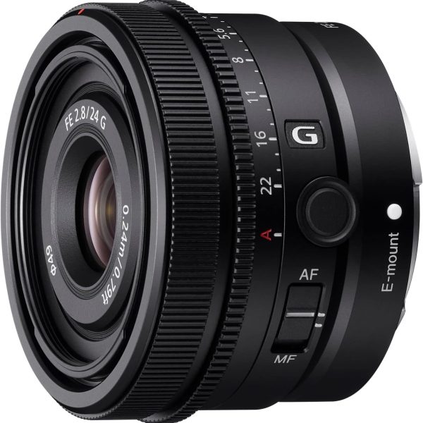 Sony SEL24F28G, Monture E - Objectif Plein Format FE 24mm f/2.8 G Noir