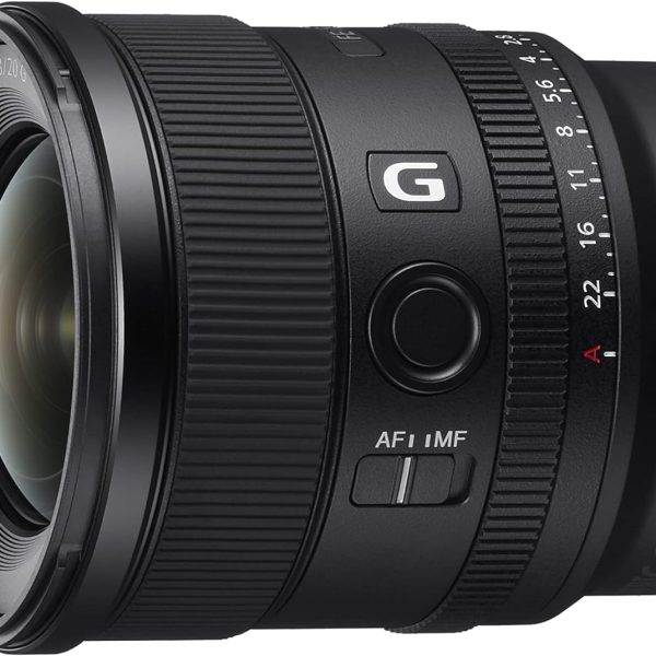 Sony SEL20F18G - Objectif FE 20mm F1.8 G Plein Format - Objectif Grand Angle de Haute qualité à Large Ouverture pour Photos et Vidéos