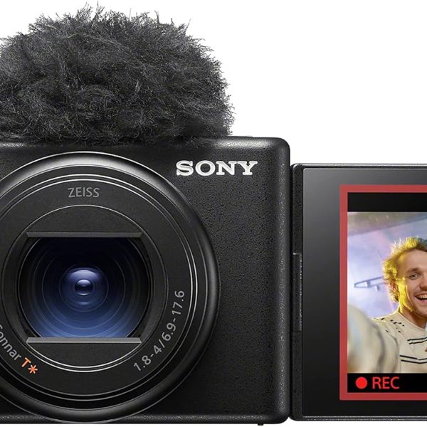 Sony ZV-1 II  Appareil Photo Vlog numérique - écran orientable pour Le vlogging - Objectif Zoom Grand Angle - vidéo 4K - Microphone omnidirectionnel